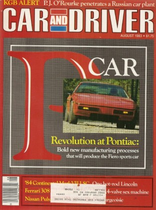 CAR & DRIVER 1983 AUG - UNSER, ANDRETTI, QUATTROVALVOLE